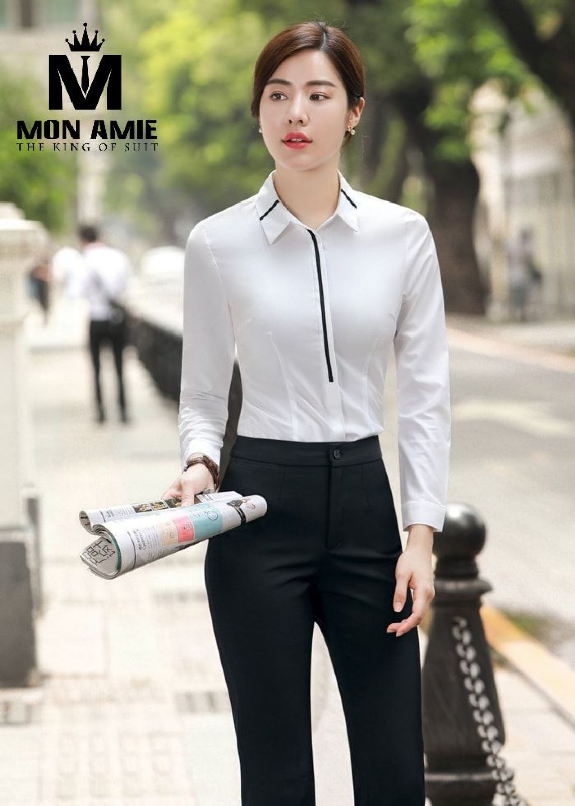 White Black Line Shirt 